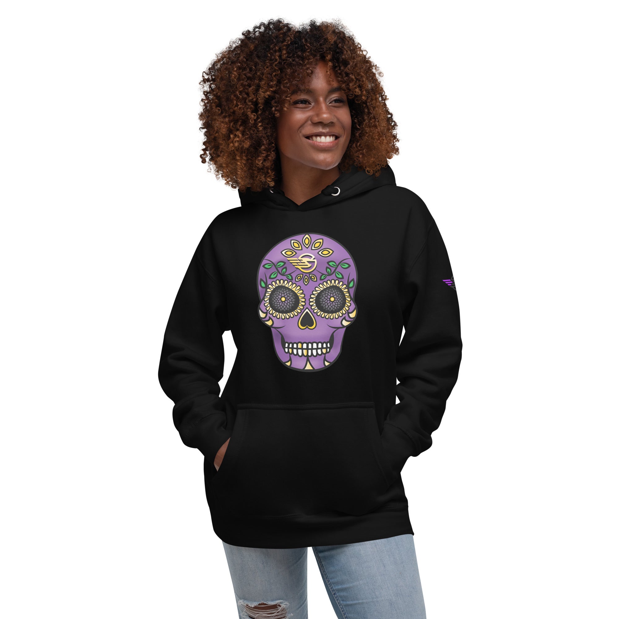 Gambyl Day of The Dead Unisex Hoodie Purple