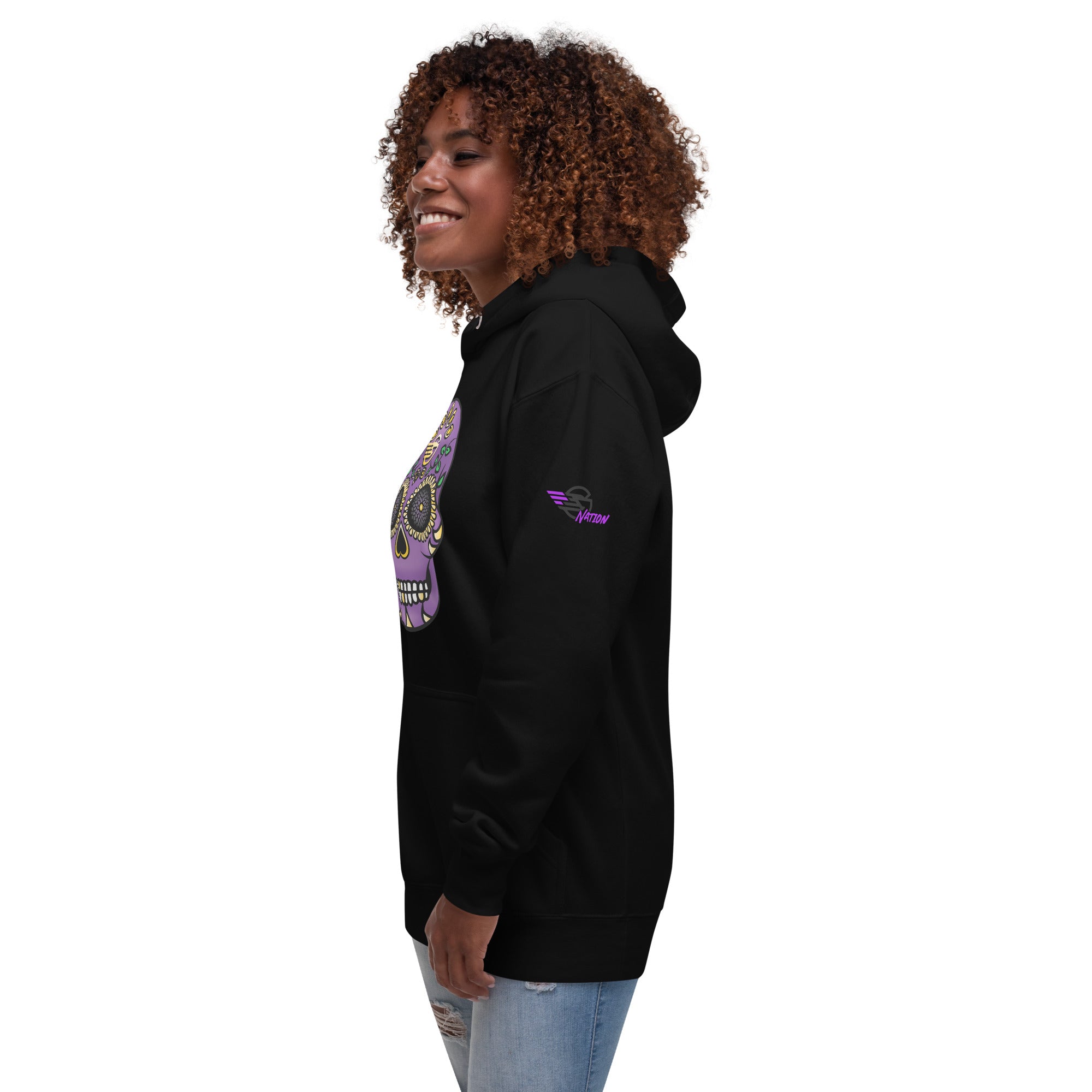 Gambyl Day of The Dead Unisex Hoodie Purple