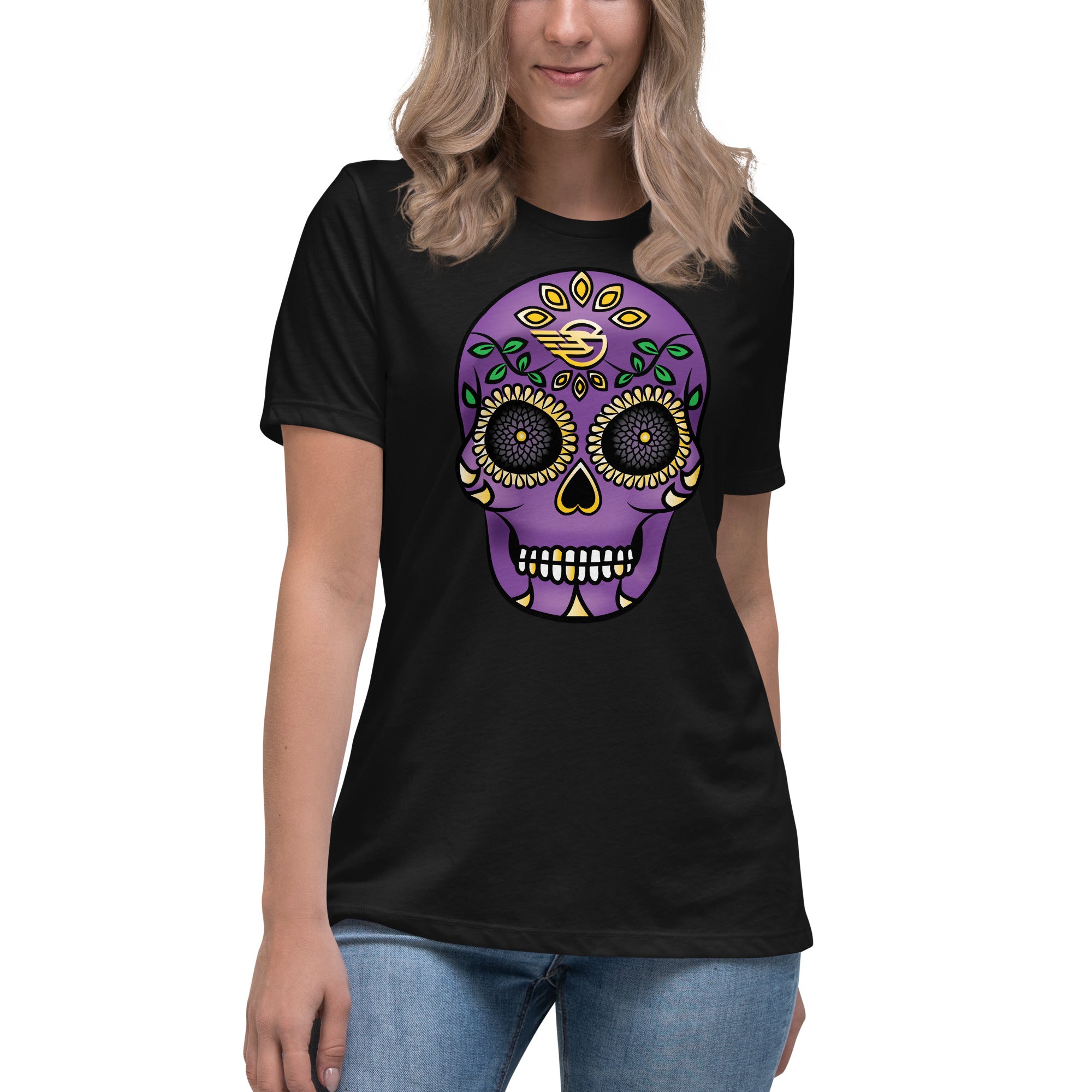 Gambyl Day Of The Dead - Purple - Women's Relaxed T-Shirt