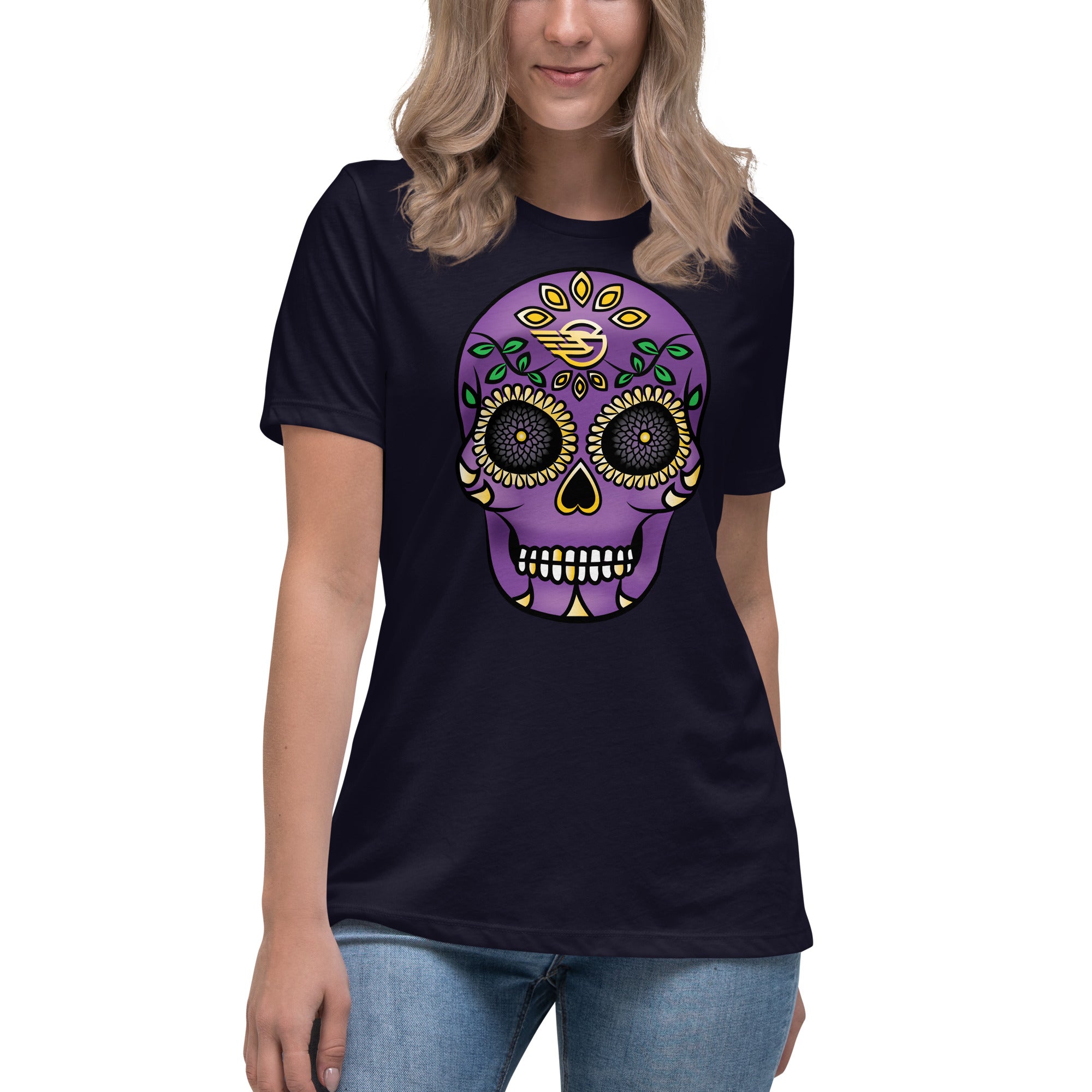 Gambyl Day Of The Dead - Purple - Women's Relaxed T-Shirt