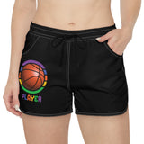 Gambyl G Basketball Player Women's Casual Shorts (AOP)