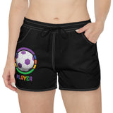 Pantalones cortos casuales para mujer Gambyl G Futbol Player (AOP)