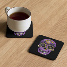 Load image into Gallery viewer, Gambyl Day Of The Dead - Purple - Cork-back coaster