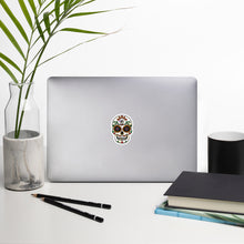 Load image into Gallery viewer, Gambyl Day of the Dead White Skull Bubble-free stickers