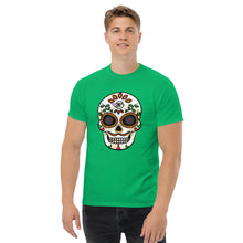 Load image into Gallery viewer, Gambyl Day of the Dead White Skull Men&#39;s classic tee