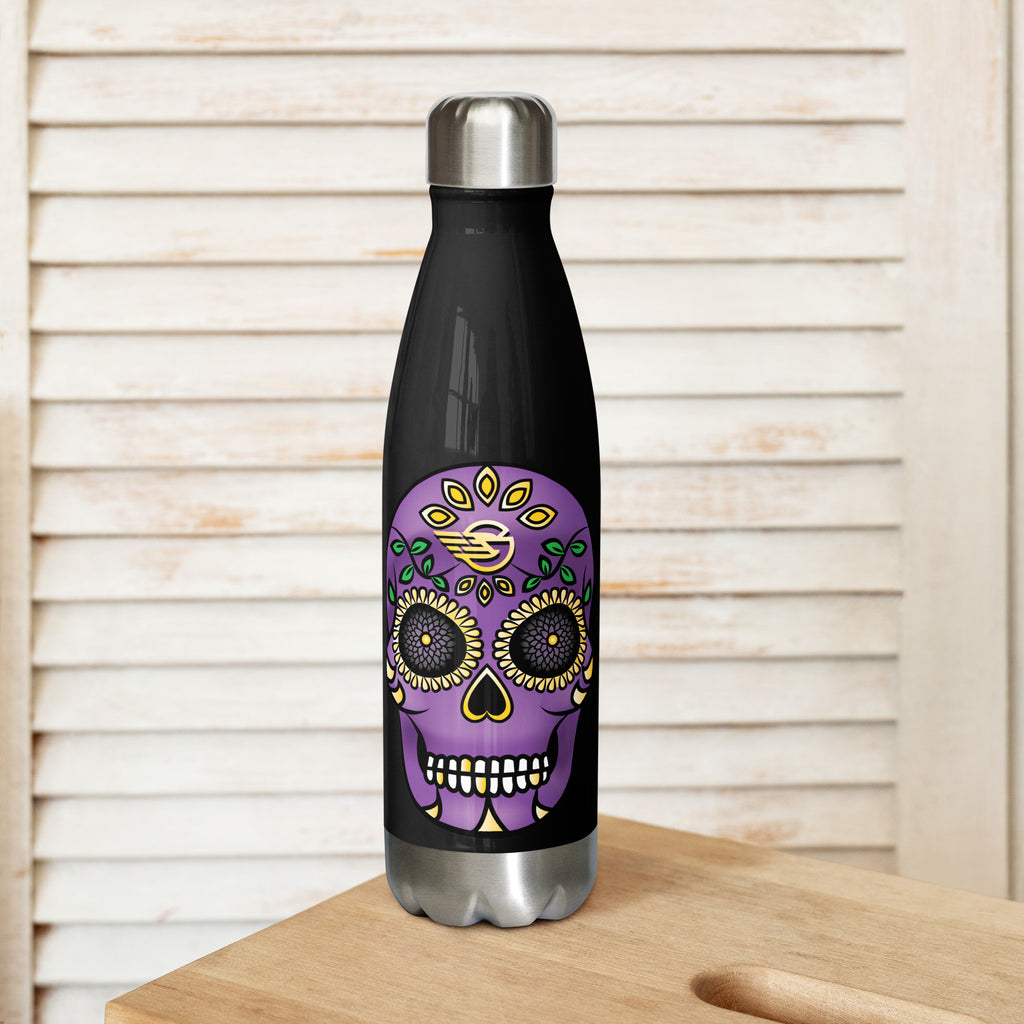 Gambyl Day Of The Dead - Purple - Stainless Steel Water Bottle