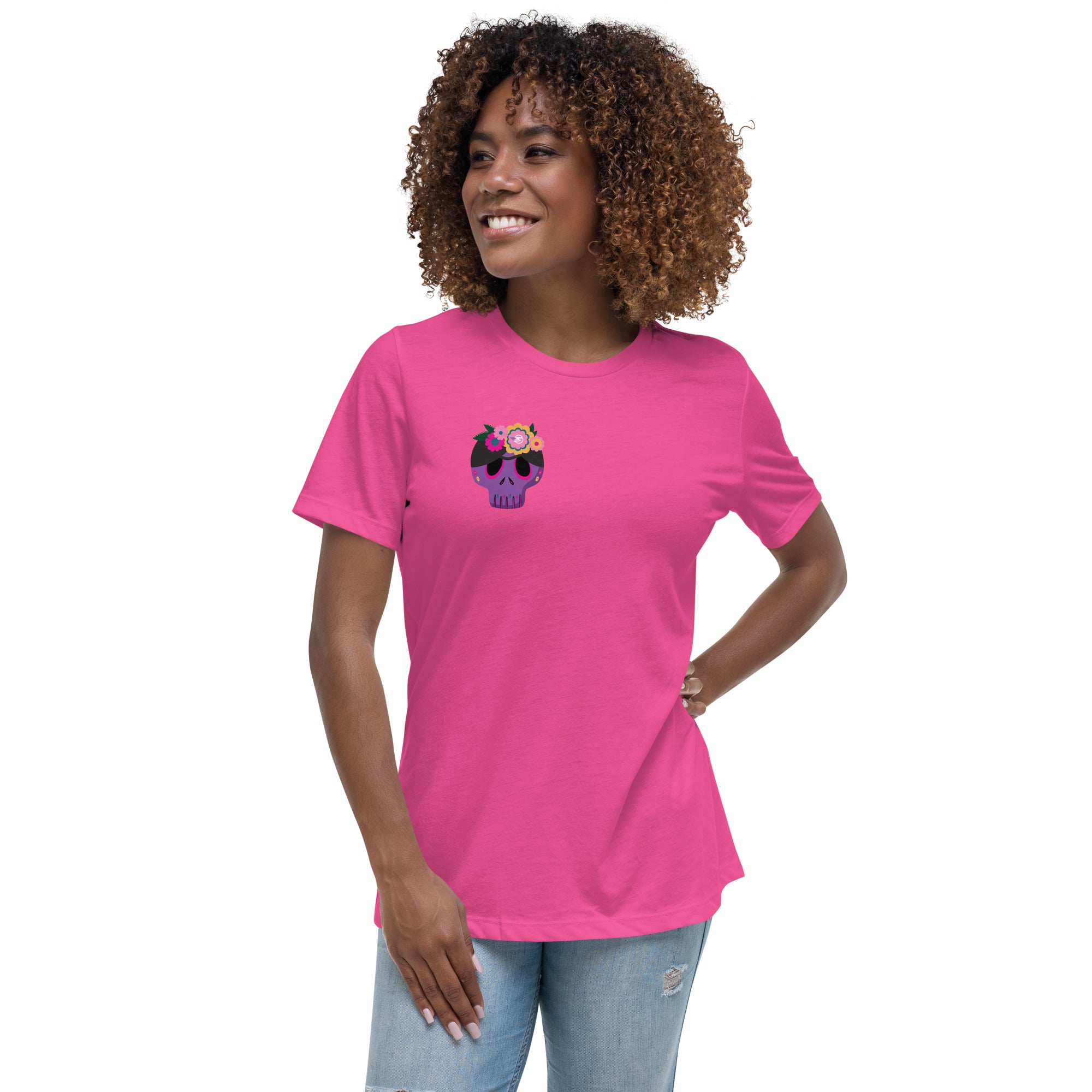Gambyl Day of the Dead Sugar Skull Women's Relaxed T-Shirt