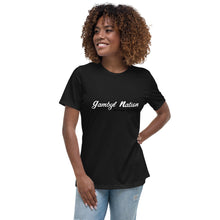 Cargar imagen en el visor de la galería, Gambyl Retro Word Logo Women&#39;s Relaxed T-Shirt