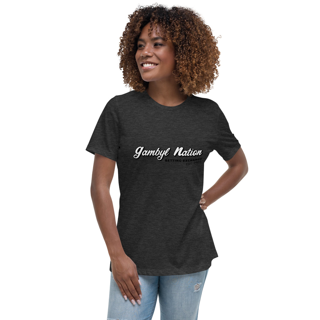 Gambyl Retro Word Logo Women's Relaxed T-Shirt