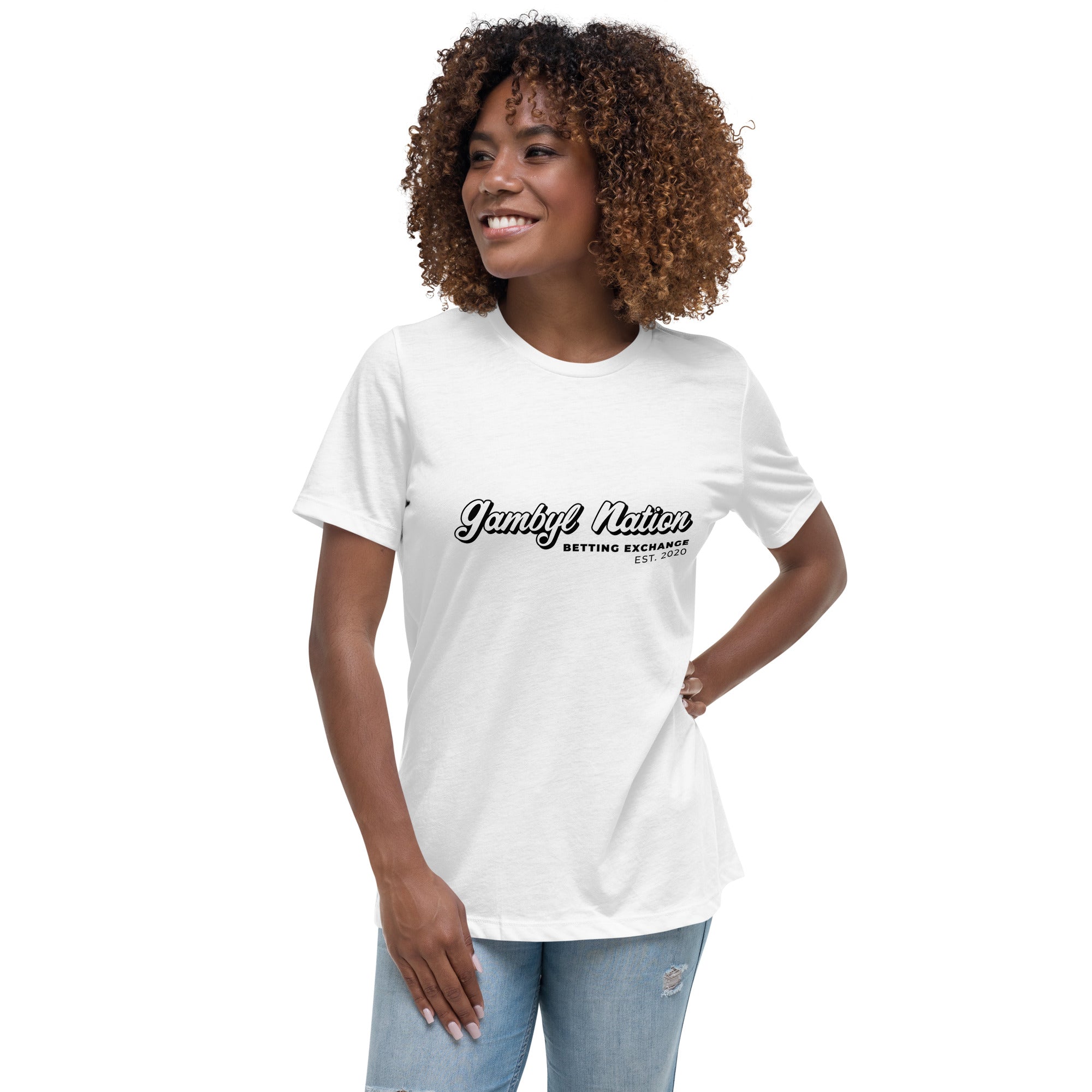Gambyl Retro Word Logo Women's Relaxed T-Shirt