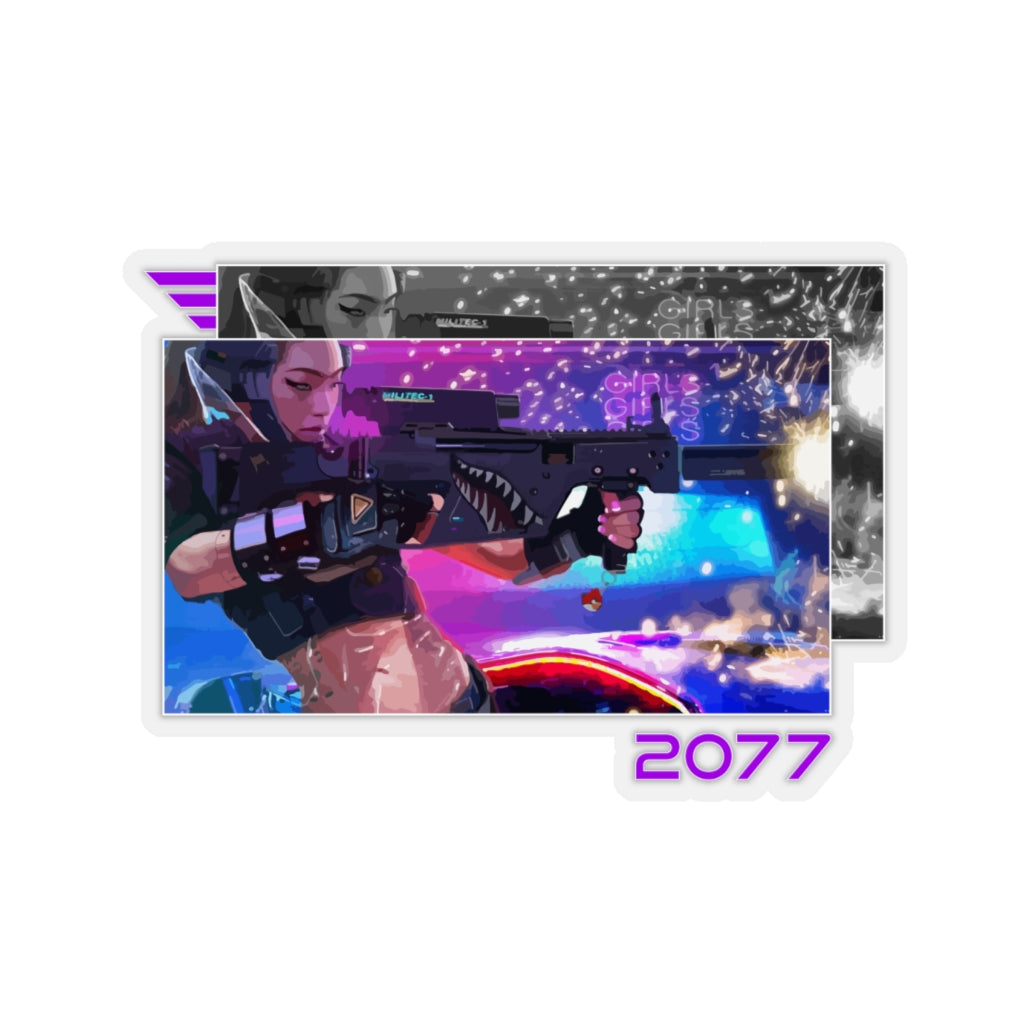 Shooter Cyberpunk 2077 Sticker