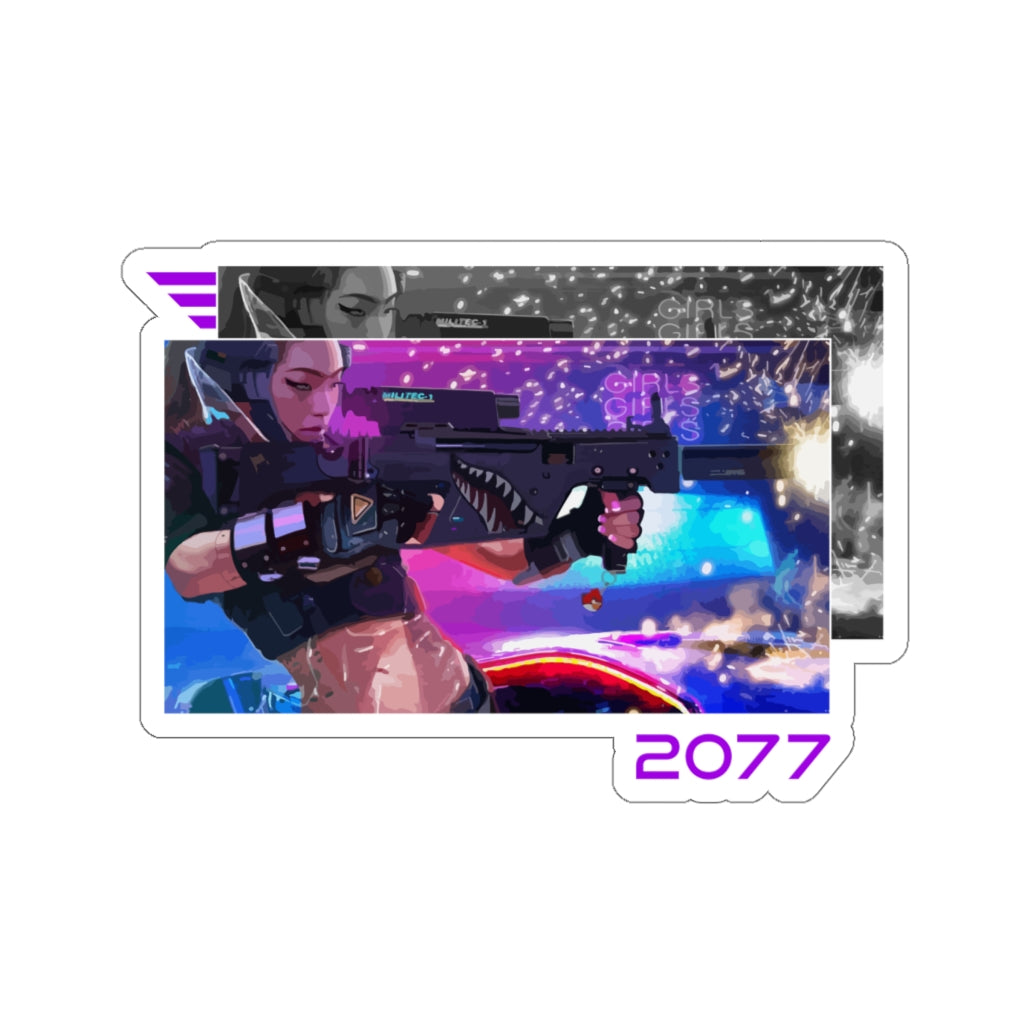 Shooter Cyberpunk 2077 Sticker