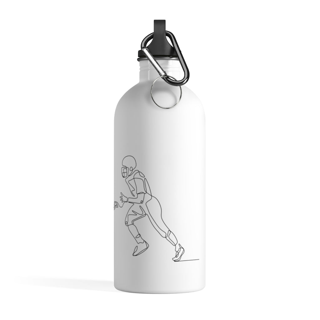 American Footballer Stainless Steel Water Bottle