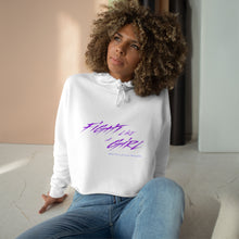 Load image into Gallery viewer, Fight Like A Girl Crop Hoodie
