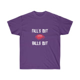 Camiseta unisex de fútbol Falls Out Balls Out