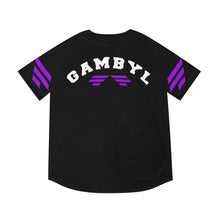Load image into Gallery viewer, Gambyl Black Baseball Jersey