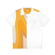Cargar imagen en el visor de la galería, Orange Wave Hawaiian Shirt