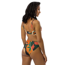 Cargar imagen en el visor de la galería, Tropical High-Waisted Bikini Set