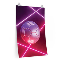 Load image into Gallery viewer, Neon Football Vertical Poster