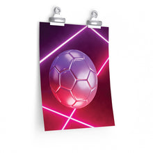 Cargar imagen en el visor de la galería, Neon Football Vertical Poster