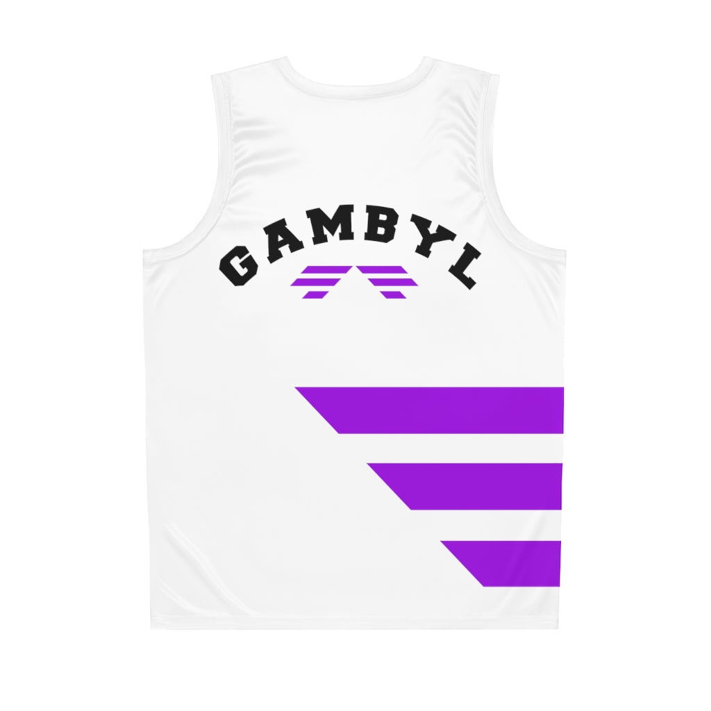 Gambyl White Basketball Jersey